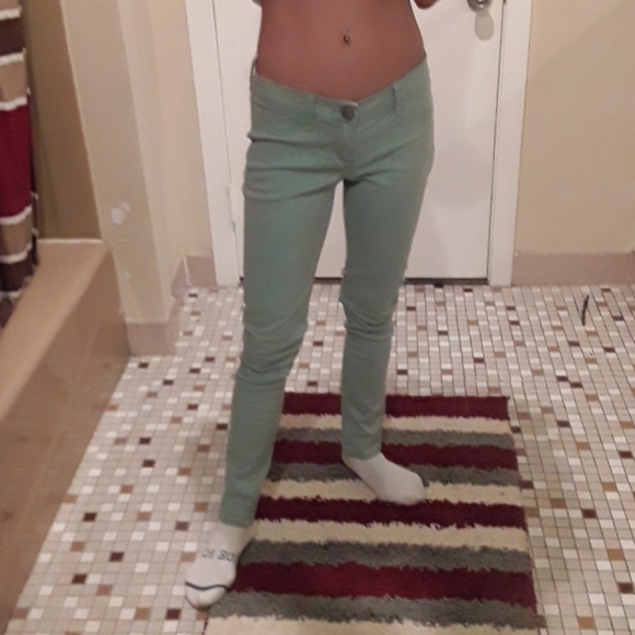 -Seafoam pastel jeans.ADD TOP$5 Jeggins - Picture 5 of 7